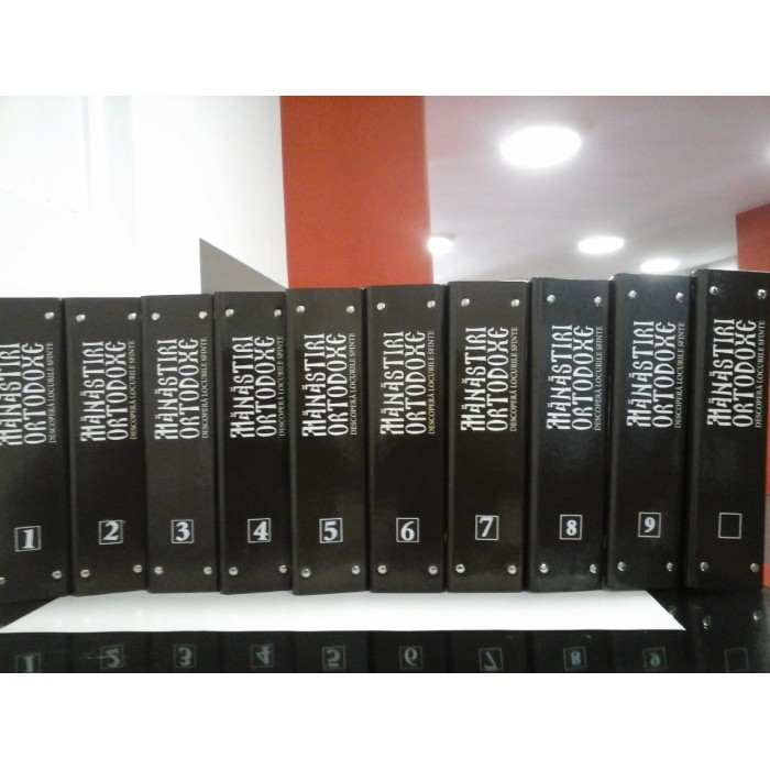 MANASTIRI ORTODOXE - Descopera locurile sfinte -  DeAgostini - Complet 140 reviste in 10 bibliorafturi